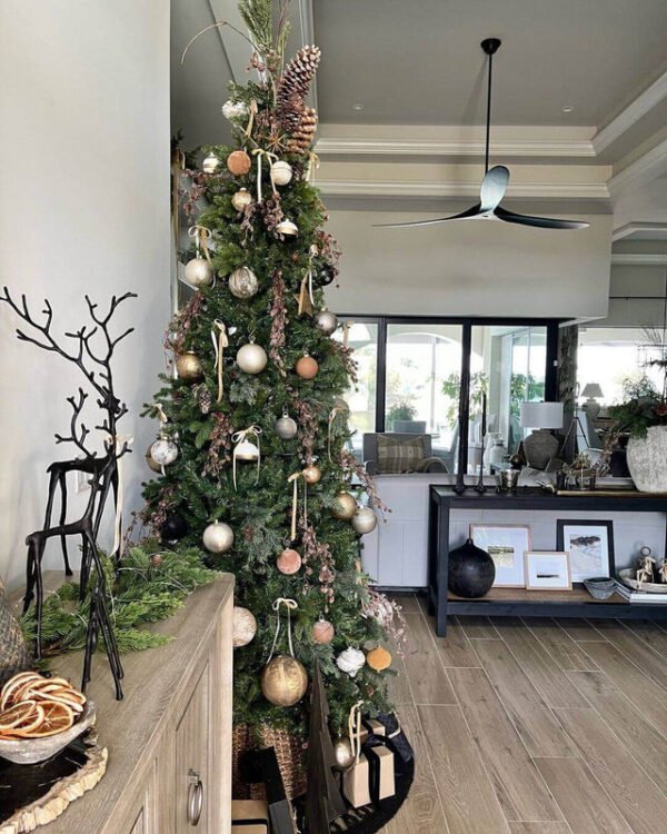 Yorkshire-Fir-Slim-Artificial-Christmas-Tree_d4b04e65-fb69-4cb8-9e77-b472b18b8c7a 7.5' Yorkshire Fir Slim Artificial Christmas Tree with 500 Warm White LED Lights