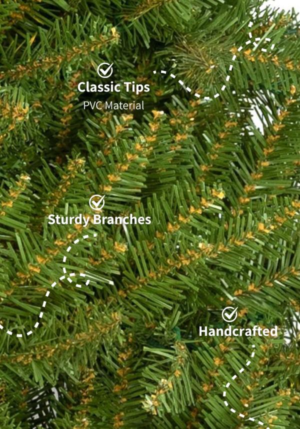 6.5' Yorkshire Fir Artificial Christmas Tree with 500 Warm White LED Lights