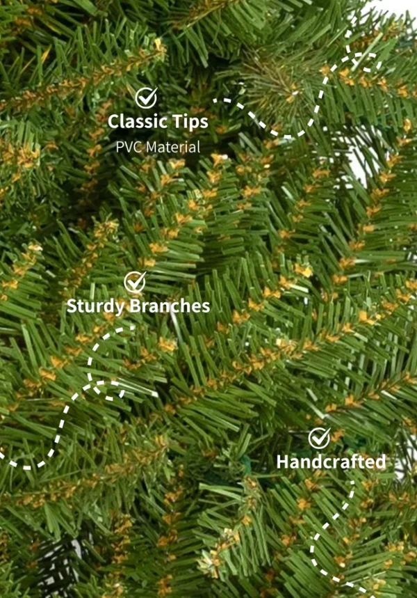 9' Yorkshire Fir Slim Artificial Christmas Tree Unlit