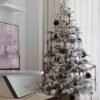 7' King Noble Flock Artificial Christmas Tree with 500 Warm White LED Lights