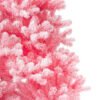 6.5' Duchess Pink Flock Artificial Christmas Tree with 500 Warm White LED Lights