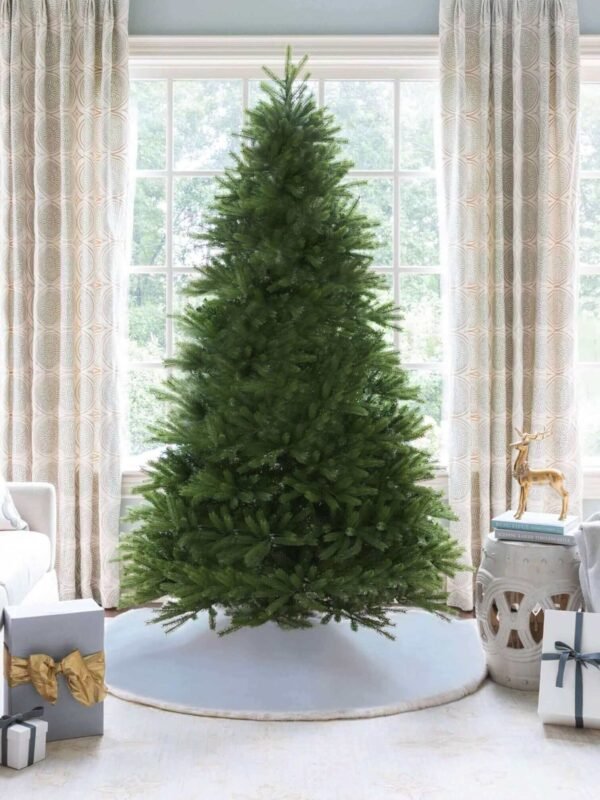 10' Queen Flock® Artificial Christmas Tree with 1300 Warm White LED Lights